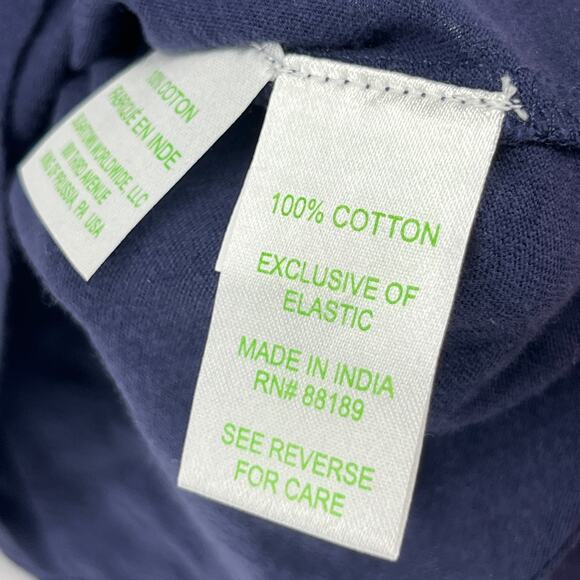 LILLY PULITZER Tank Top 2XS Essie Palm Beach Slub Popover Smocked Cotton Blue - Picture 11 of 15